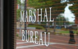 Picture of the Marshal bureau's front door