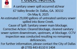 sewer spill notice