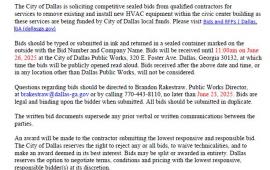 hvac bid