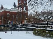 Courthouse snow