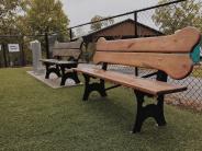 Photo of the benches at Sara Babb park