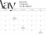 MAY 2025 INDOOR PAVILION AVAILAVILITY