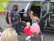 SGT. White engaging with the community