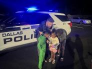 LT. Harrell engaging with the community 