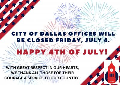 Closed July 4