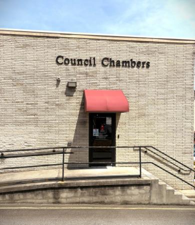 Council Chambers for council meetings