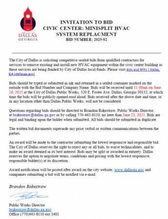 hvac bid